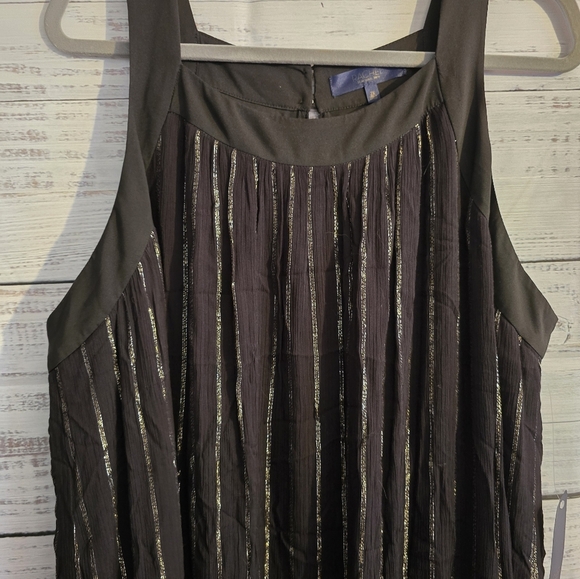 NWT Rachel Roy black & gold long Maxi dress womans plus size 2X - Picture 2 of 7